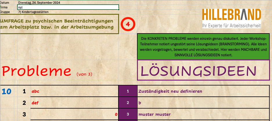 screenshot vom workshop, Step 4 = exakte Beschreibung von Lösungsideen
