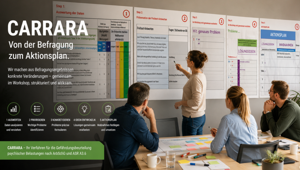 Workshop zur Auswertung der Umfrageergebnisse und zur Entwicklung von Lösungsideen